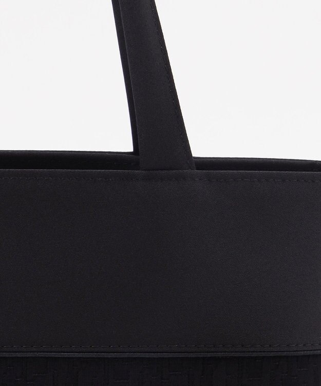 自由区 FORMAL 【日本製】米沢織 あおり式トート ブラック系