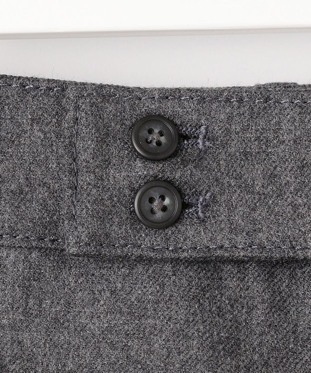 J.PRESS LADIES 【洗える】フラノハンドウォッシュ キュロット パンツ グレー系