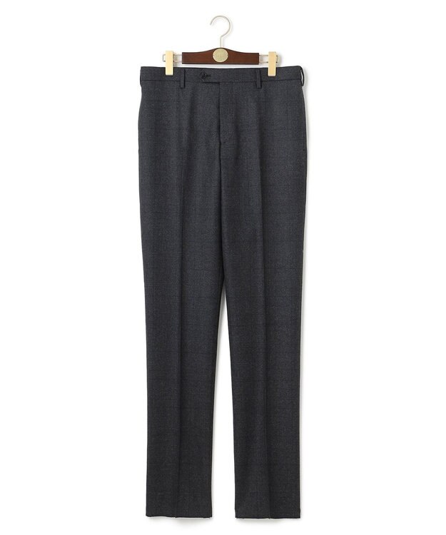 J.PRESS MEN 【ウォッシャブル可】トリートメントウール ストレッチグレナカートチェック スラックス グレー系4