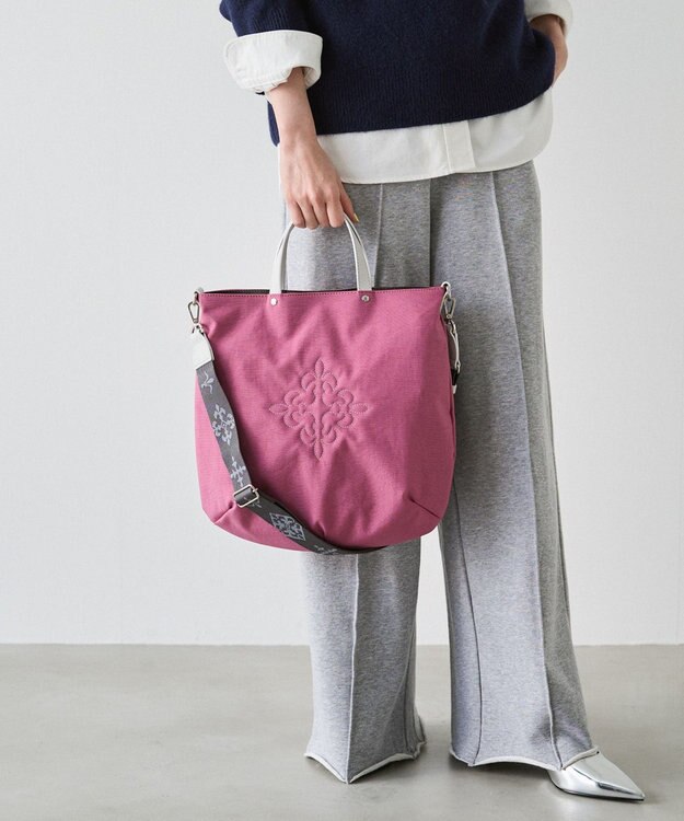 russet 《16か月連続！ブランド月間ランキング1位》ナイロン2WAYトートバッグ(CE-1404-WEB) LotusPink