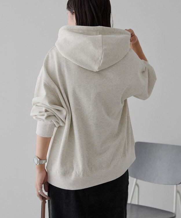 AMERICAN HOLIC 刺繍ロゴ裏起毛パーカー Light Gray Mixture