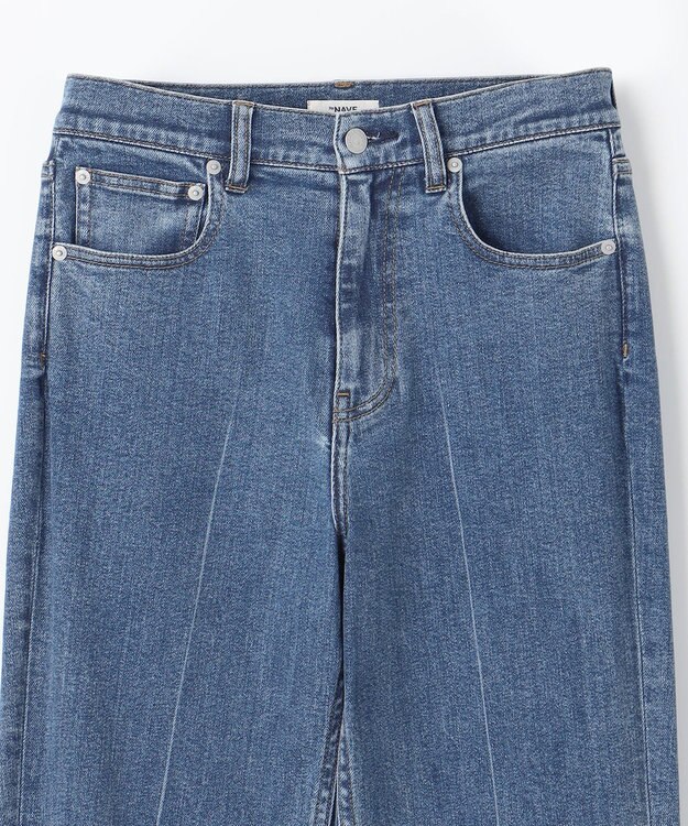 NAVE 【ReNAVE　洗える】ストレッチデニム ブルー