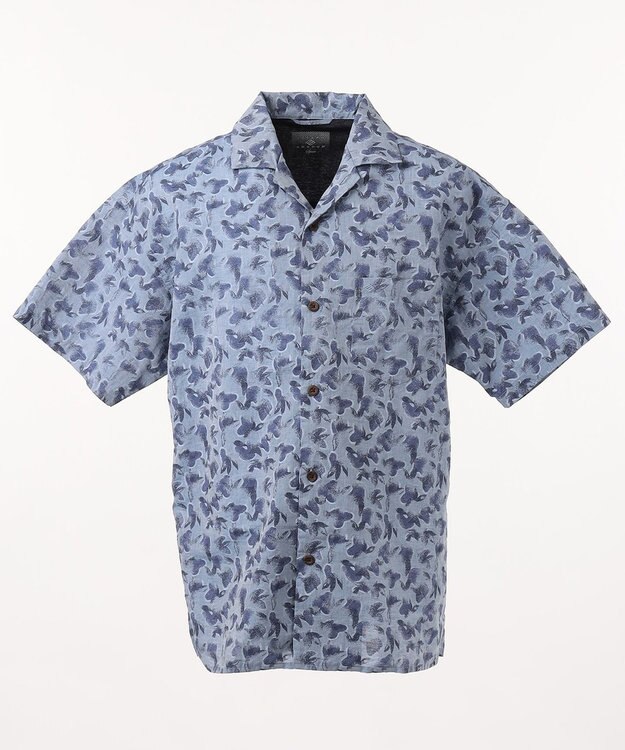 JOSEPH ABBOUD MOUNTAIN 【SPACE】OGアロハリーフ シャツ ネイビー系5