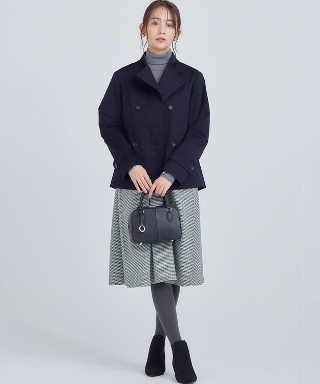 組曲 L 【WEB限定】2WAYライトトレンチ ショートコート ネイビー系