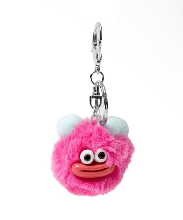 WEGO ミニくまくまモンスターぬいぐるみキーホルダー Sピンク