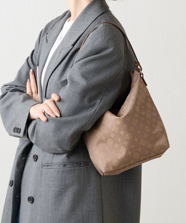 russet ナイロンジャガード2WAYミニショルダーバッグ(CE-1627) Mocha