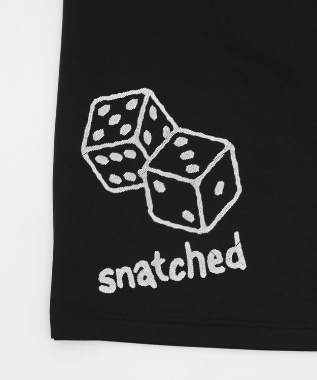 WEGO アクセ付きラフガキグラフィックT（SS） ブラック