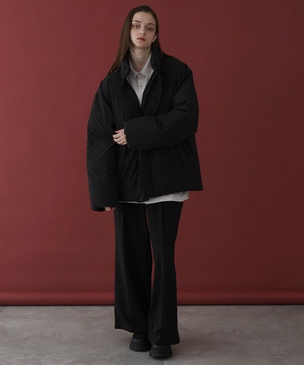 WEGO 【ユニセックス着用ITEM】ショートパデッドブルゾン ブラック