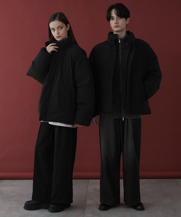 WEGO 【ユニセックス着用ITEM】ショートパデッドブルゾン ブラック