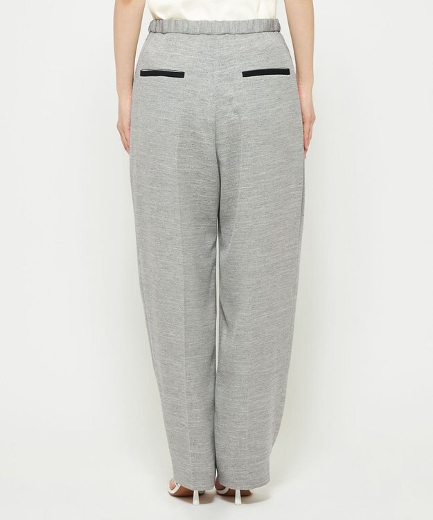 uncrave リネンライクツイル テーパードパンツ グレー