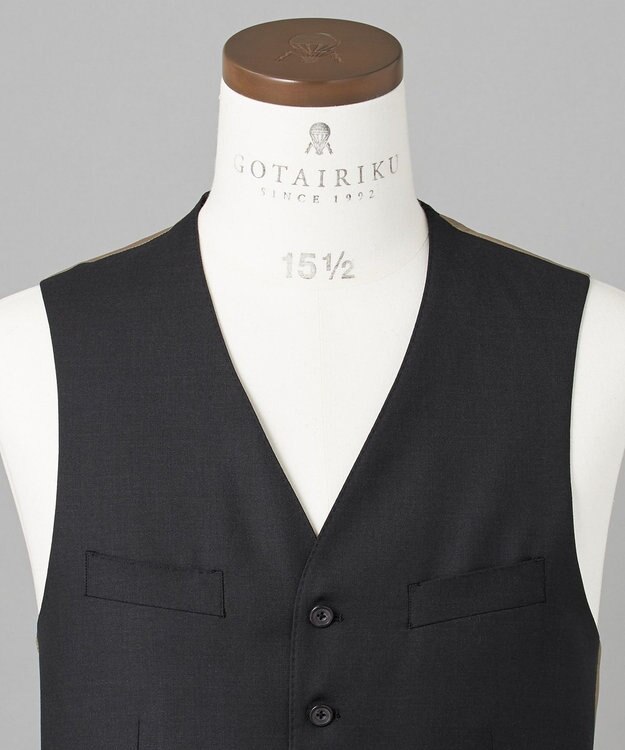 GOTAIRIKU シワになりにくい【御幸毛織/みゆきけおり】Superior160s  3ピーススーツ（グレー） グレー系