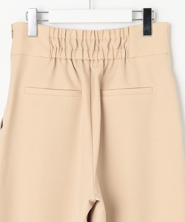 Feroux 【洗える】ハイウエストマリン パンツ ベージュ系