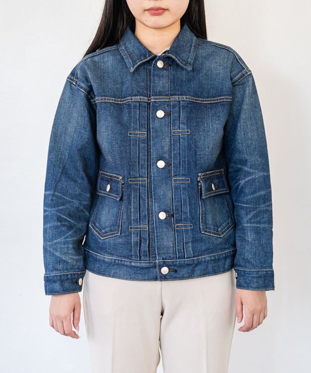caqu modern jacket type 2nd. デニムジャケット USED WASH 3years