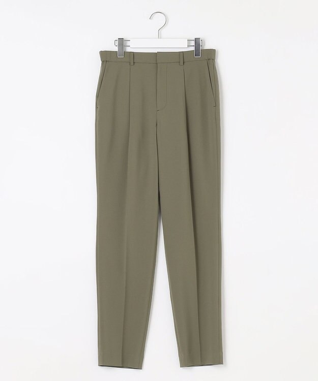 自由区 【洗える・XSサイズあり】ライト2WAYストレッチテーパード パンツ カーキ系