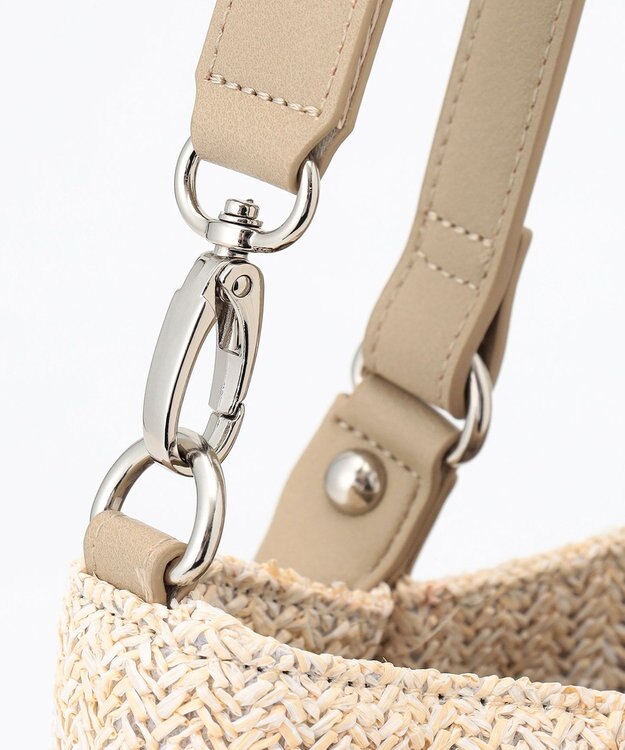 LA BAGAGERIE つまみハンドル　サマー2wayトートバッグ アイボリー