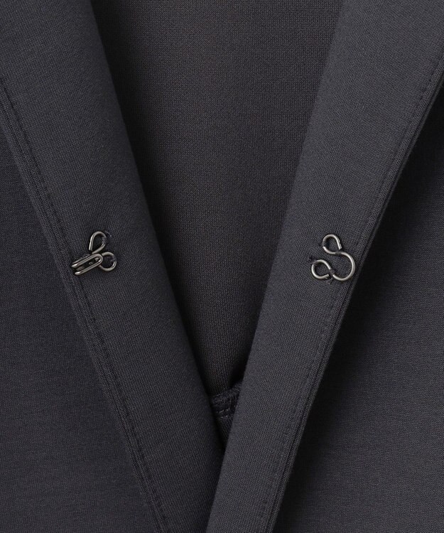 Feroux 【洗える】ダンボールフリル ジャケット グレー系