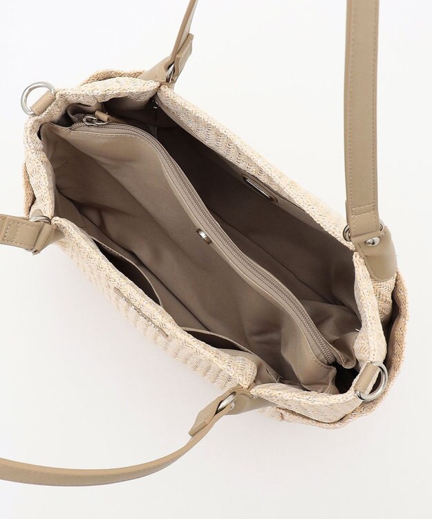 LA BAGAGERIE つまみハンドル　サマー2wayトートバッグ アイボリー