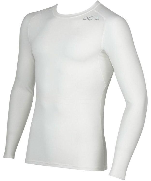 CW-X 【MEN】　機能性トップス　SECOND　BODY　2.0　吸汗速乾　UVカット率90%以上　抗菌防臭　丸首・長袖　/ワコール　CHO029 アイボリー