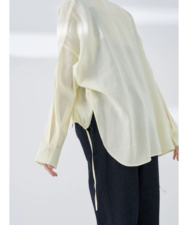 earth music&ecology ドロスト羽織シャツ Cream