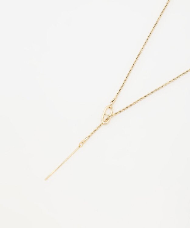 ANY 【長さ調節可能】ノットリングネックレス ライトゴールド