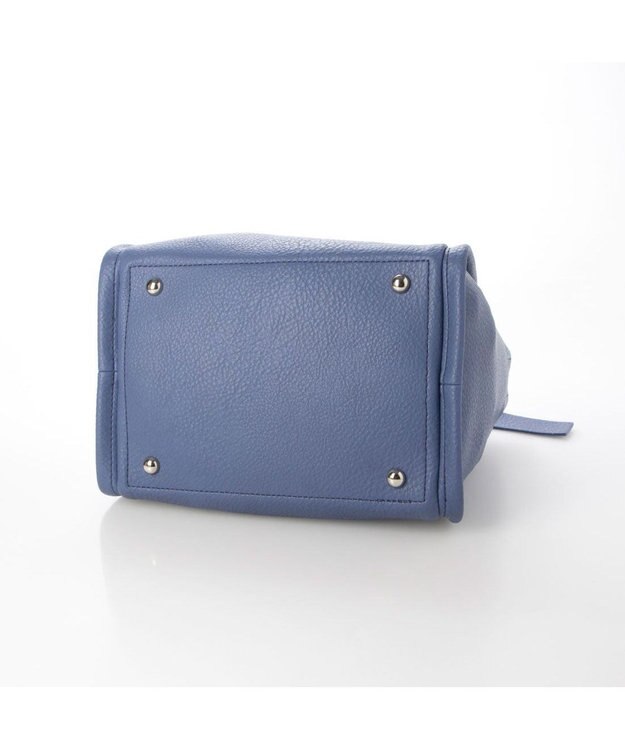 UNBILLION カシュカシュ cachecache / ミニショルダー付きソフトレザー調ミニトートバッグ ブルー