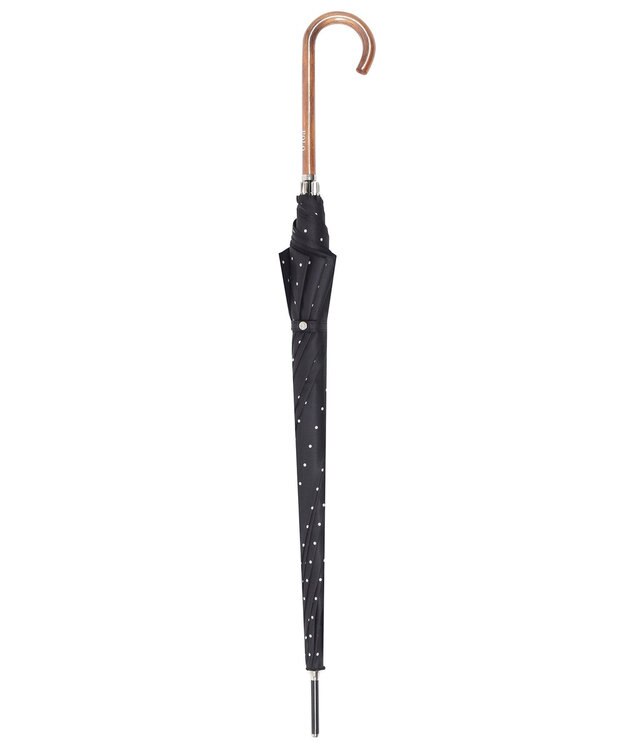 MOONBAT POLO RALPH LAUREN（ポロ ラルフローレン)ドット×ロゴ 雨傘 長傘 ブラック