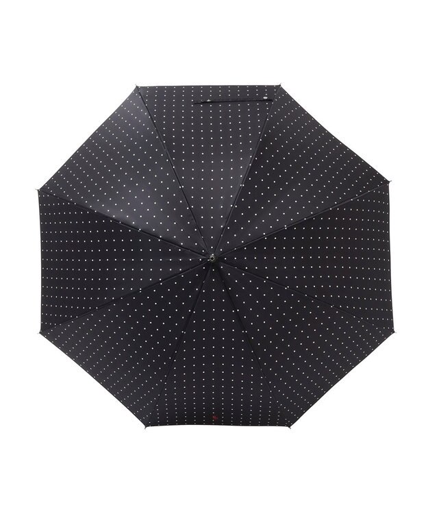MOONBAT POLO RALPH LAUREN（ポロ ラルフローレン)ドット×ロゴ 雨傘 長傘 ブラック