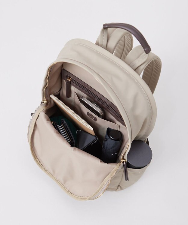 J.PRESS LADIES 【PC収納可】ナイロン リュック ベージュ系