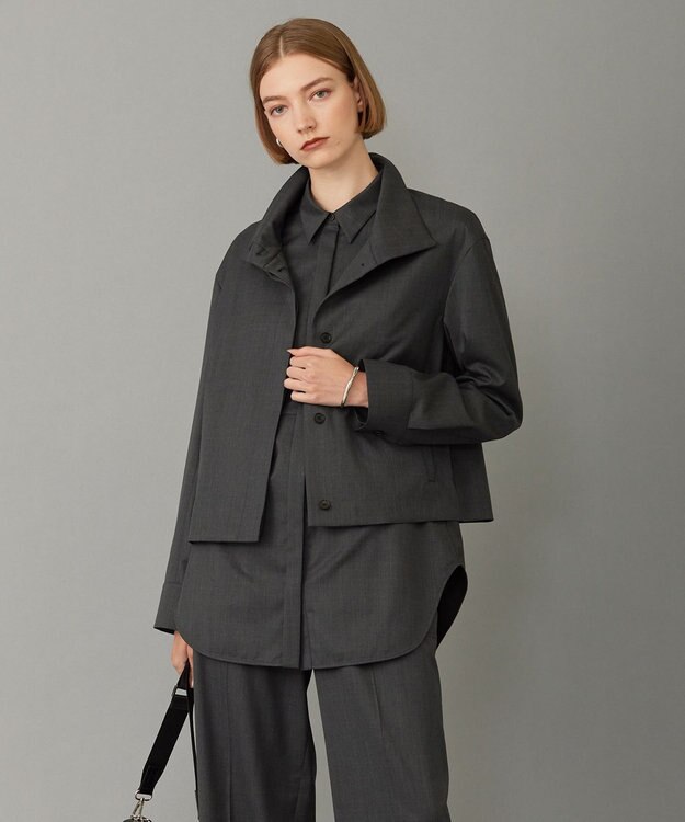  【洗える】 TWブロード ブルゾン