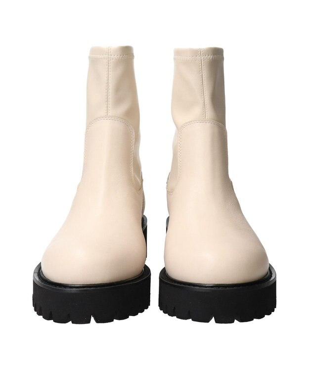 Bridget Birkin 【PARADIS COULEUR】EVAソールバックジップストレッチブーツ アイボリー