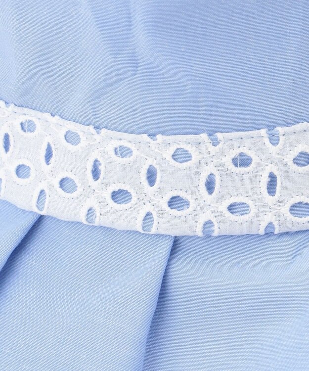 組曲 KIDS 【Mサイズ】レースコンビ サマーハット サックスブルー系