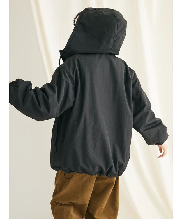 CRAFT STANDARD BOUTIQUE ナイロン×裏フリースリバーシブルブルゾンＬ／Ｓ Black