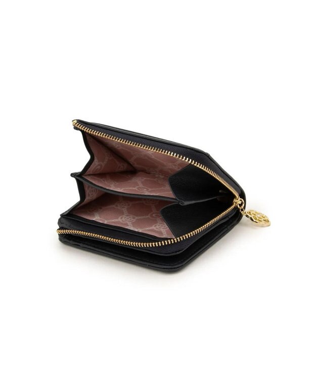 CLATHAS ワッフル 二つ折り財布 ネイビー