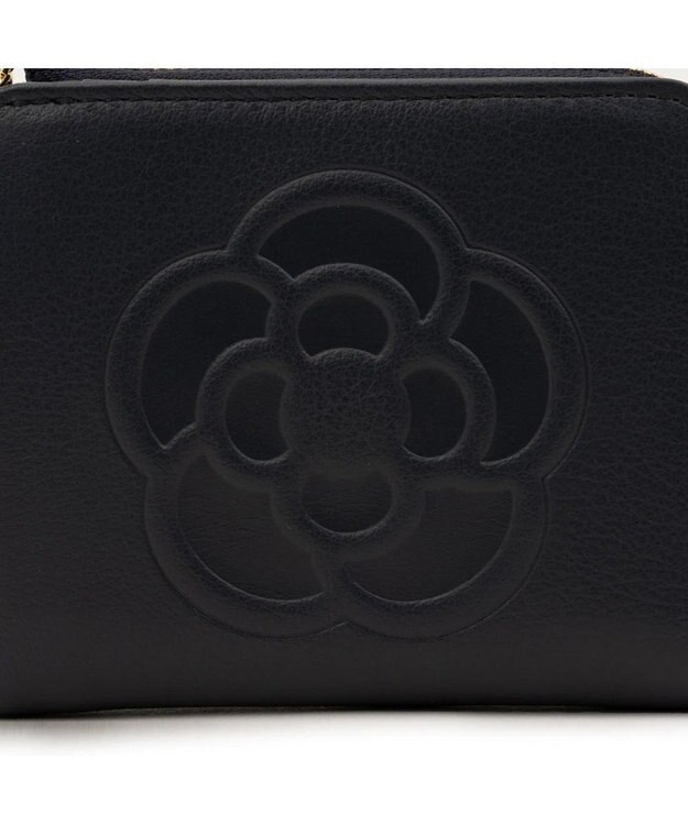 CLATHAS ワッフル 二つ折り財布 ネイビー