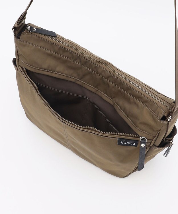 LA BAGAGERIE 【MONICA】サイドジップショルダーバッグ カーキ