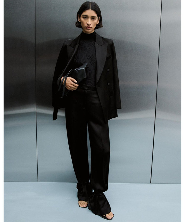 テクスチャードビスコース ダブルブレステッドジャケット / JOSEPH テクスチャードビスコース ダブルブレステッドジャケット / JOSEPH