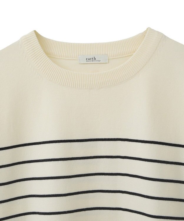 earth music&ecology 【洗濯機洗い可】レンチング(TM)エコヴェロ(TM)(チュニック) Border