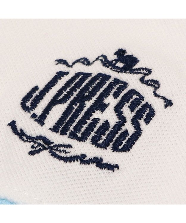 PET PARADISE J.PRESS スキッパーポロシャツ トリコロール 小型犬 ホワイト×ブルー