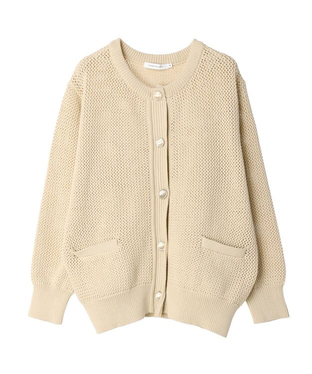 AMERICAN HOLIC エコカルットクルーネックカーディガン Ivory