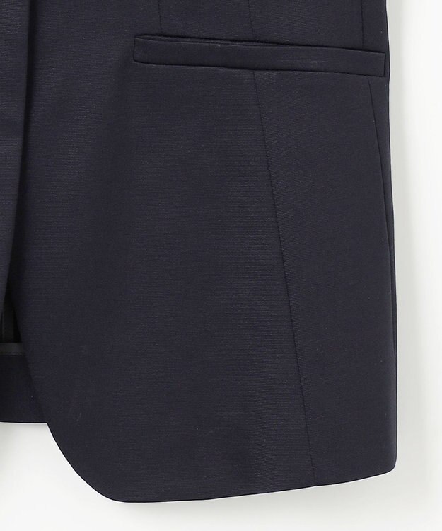 J.PRESS LADIES 【セットアップ対応・洗える・抗菌防臭】T/Cポンチ テーラード ジャケット ネイビー系