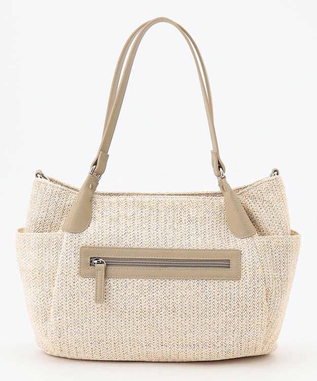 LA BAGAGERIE つまみハンドル　サマー2wayトートバッグ アイボリー