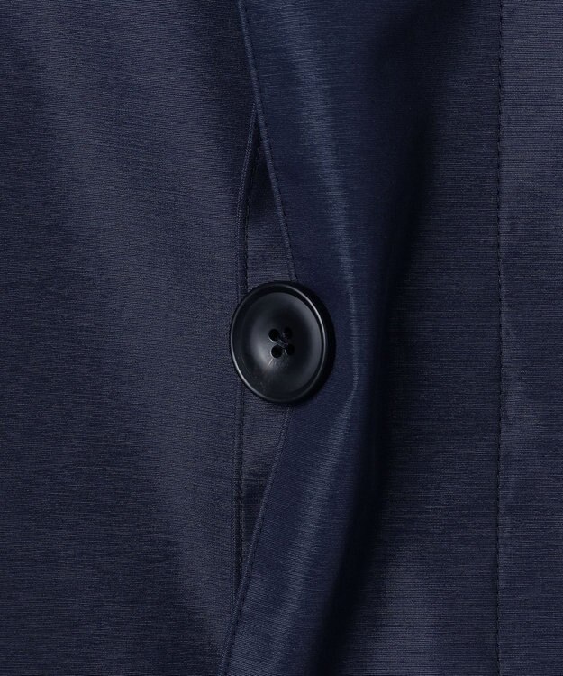 GOTAIRIKU ダウンライナー装着可【半裏仕様】メランジシャンブレー ステンカラースプリングコート ダルブルー系