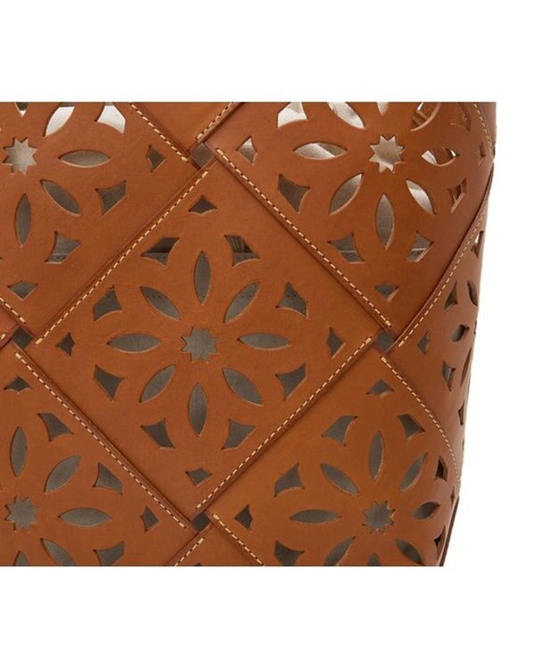 genten サスカットバスケット手提げバッグ＜LL＞ チャ