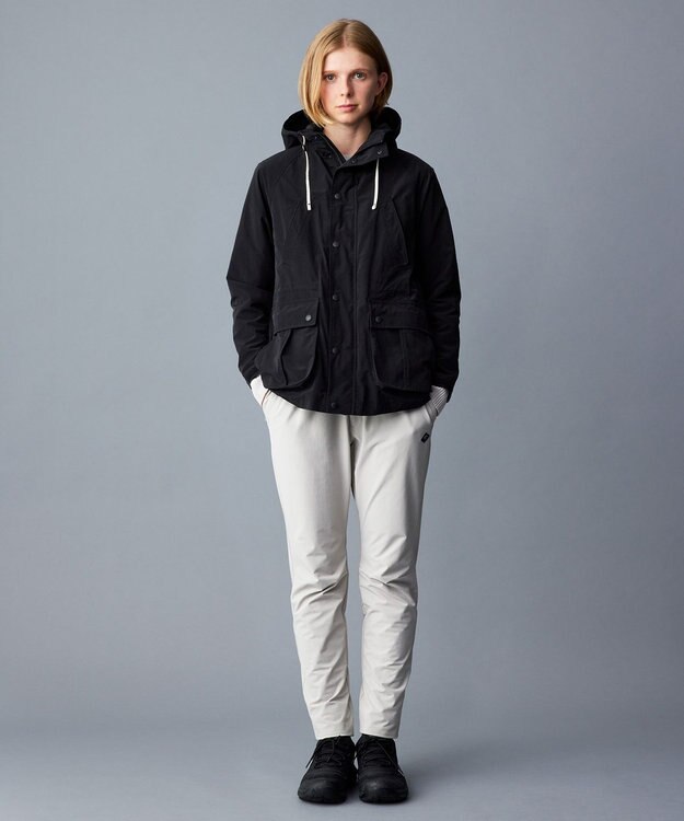 JOSEPH ABBOUD MOUNTAIN 【サスティナブル/ECO撥水/６ポケット/ライナードッキング対応】Pe/Nyピーチ マウンテンパーカー ブラック系