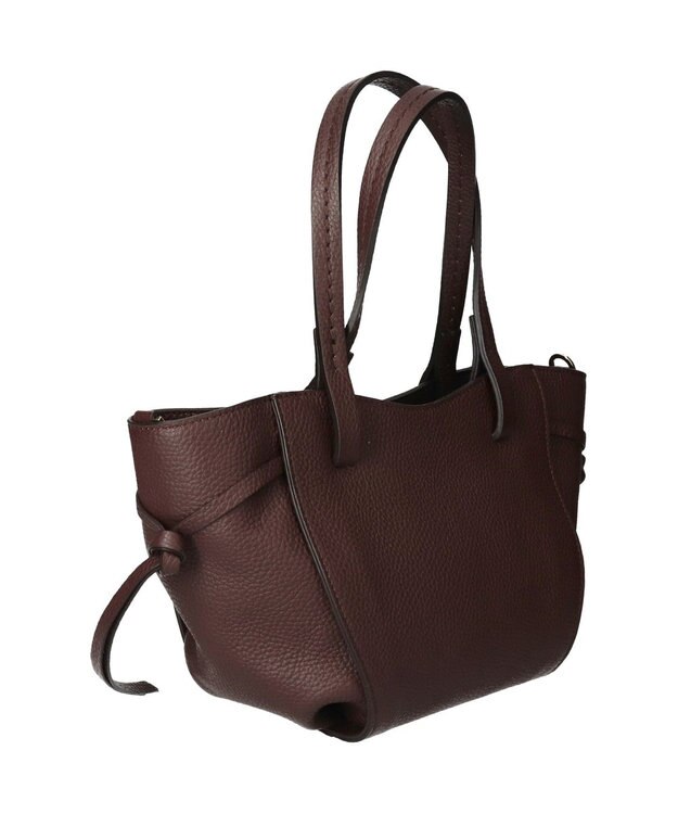 INTER-CHAUSSURES 【LORISTELLA】レザーミニトートバッグ ダークブラウン