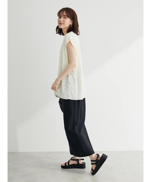 Green Parks フリルカットプルオーバー Off White