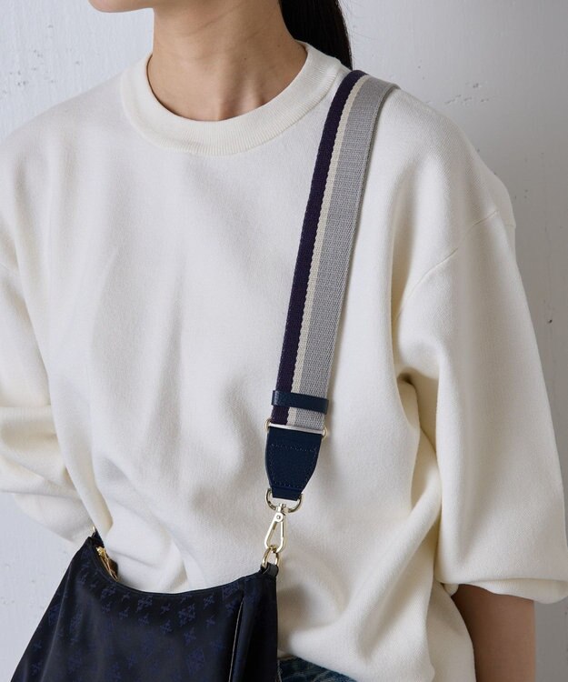 russet アレンジショルダーベルト【アイビーテープ】(CE-1146) Navy/Gray