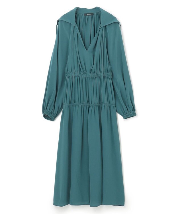 JOSEPH クレープドソワ　ドレス Dark Teal
