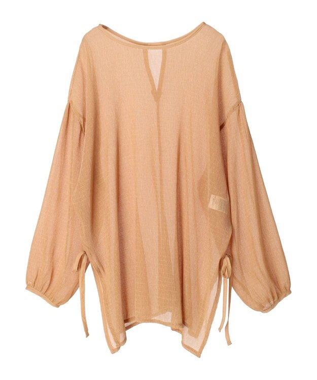 Green Parks 前後２Ｗａｙ　シフォンプリーツチュニック Beige