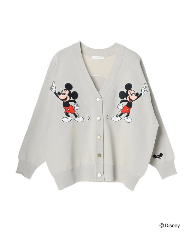 Green Parks ミッキーマウス・クラブ／パッチワークカーディガン Light Gray